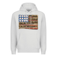Dove Grey baseball ballgame Premium Hoodie - MaliasSmallBusiness
