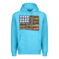 Ocean Blue baseball ballgame Premium Hoodie - MaliasSmallBusiness