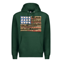 Sports Green baseball ballgame Premium Hoodie - MaliasSmallBusiness