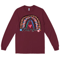 Burgundy nurse rainbow Long Sleeve Tee - Zillion Design Studio