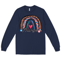 Navy nurse rainbow Long Sleeve Tee - Zillion Design Studio