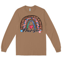Toasted Coconut nurse rainbow Long Sleeve Tee - Zillion Design Studio