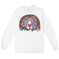 White nurse rainbow Long Sleeve Tee - Zillion Design Studio