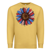 Antique Gold usa flag camouflage sunflower Premium Sweatshirt - JahusDesignShop
