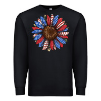 Black usa flag camouflage sunflower Premium Sweatshirt - JahusDesignShop