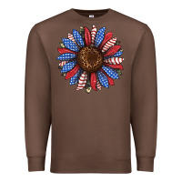 Chestnut usa flag camouflage sunflower Premium Sweatshirt - JahusDesignShop