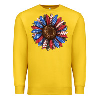 Lemon usa flag camouflage sunflower Premium Sweatshirt - JahusDesignShop
