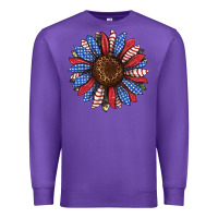 Purple usa flag camouflage sunflower Premium Sweatshirt - JahusDesignShop