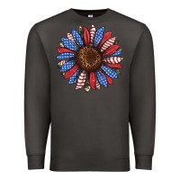 Smoke usa flag camouflage sunflower Premium Sweatshirt - JahusDesignShop