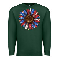 Sports Green usa flag camouflage sunflower Premium Sweatshirt - JahusDesignShop