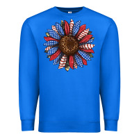 True Royal usa flag camouflage sunflower Premium Sweatshirt - JahusDesignShop