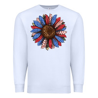 White usa flag camouflage sunflower Premium Sweatshirt - JahusDesignShop