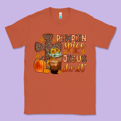 Pumpkin Spice And Jesus Christ Classic Tee Designed By Zillion Design Studio