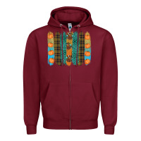 Burgundy thanksgiving brushstrokes Zipper Hoodie - RanaPortraitStore