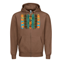 Chestnut thanksgiving brushstrokes Zipper Hoodie - RanaPortraitStore