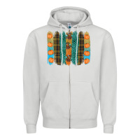 Dove Grey thanksgiving brushstrokes Zipper Hoodie - RanaPortraitStore