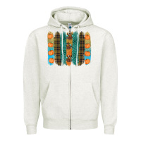 Oatmeal Heather thanksgiving brushstrokes Zipper Hoodie - RanaPortraitStore