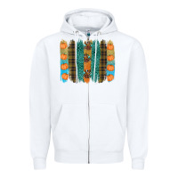 White thanksgiving brushstrokes Zipper Hoodie - RanaPortraitStore