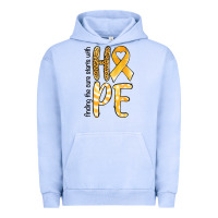 Pigment Grape Ice Finding the cure starts with hope Childhood Cancer Urban Hoodie - NancyCooperArtShop