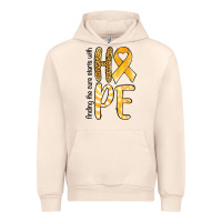 Sandshell Finding the cure starts with hope Childhood Cancer Urban Hoodie - NancyCooperArtShop