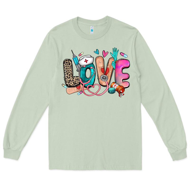Love Nurse Long Sleeve Tee by Zillion Design Studio | Teevron
