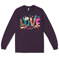 Plum love nurse Long Sleeve Tee - Zillion Design Studio