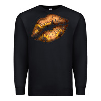 Black Western Sunflower Lips Premium Sweatshirt - Bettercallsaul