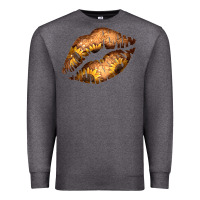 Charcoal Heather Western Sunflower Lips Premium Sweatshirt - Bettercallsaul