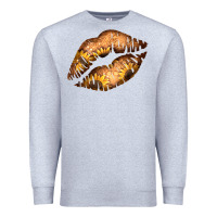 Heather Grey Western Sunflower Lips Premium Sweatshirt - Bettercallsaul
