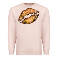 Pale Pink Western Sunflower Lips Premium Sweatshirt - Bettercallsaul