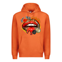 Carrot race lips Premium Hoodie - AdoDesignShop