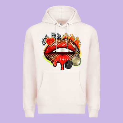 Race Lips Premium Hoodie Designed By Adodesignshop
