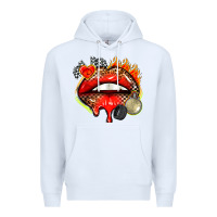 White race lips Premium Hoodie - AdoDesignShop