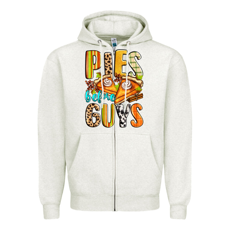 Pies Before Guys Zipper Hoodie by Zillion Design Studio | Teevron