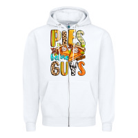 White pies before guys Zipper Hoodie - Zillion Design Studio