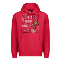 Cardinal on the third day  he rose Premium Hoodie - MaliasSmallBusiness