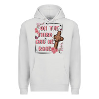 Dove Grey on the third day  he rose Premium Hoodie - MaliasSmallBusiness