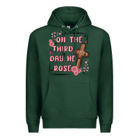 Sports Green on the third day  he rose Premium Hoodie - MaliasSmallBusiness