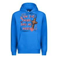 True Royal on the third day  he rose Premium Hoodie - MaliasSmallBusiness