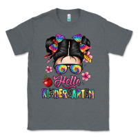 Charcoal Heather hello kindergarten Classic Tee - texasbilliewilder