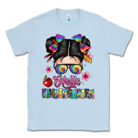 Dusty Blue hello kindergarten Classic Tee - texasbilliewilder