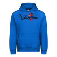 Cobalt valentine cross glitter Urban Hoodie - MaliasSmallBusiness