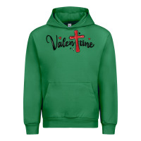 Emerald valentine cross glitter Urban Hoodie - MaliasSmallBusiness