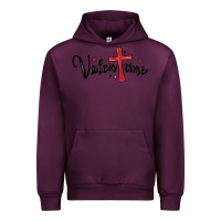 Mauve Wine valentine cross glitter Urban Hoodie - MaliasSmallBusiness