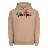 Pigment Burro valentine cross glitter Urban Hoodie - MaliasSmallBusiness