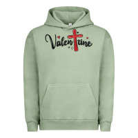 Pigment Oil Green valentine cross glitter Urban Hoodie - MaliasSmallBusiness