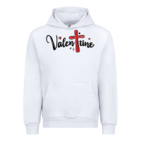 White valentine cross glitter Urban Hoodie - MaliasSmallBusiness