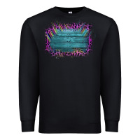 Black Aztec Wood Leopard Frame Premium Sweatshirt - Bettercallsaul