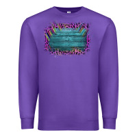 Purple Aztec Wood Leopard Frame Premium Sweatshirt - Bettercallsaul