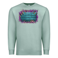 Seafoam Aztec Wood Leopard Frame Premium Sweatshirt - Bettercallsaul